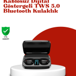 Dokunmatik Kontrollü ABS Malzemeli Bluetooth Kulaklık + Yüksek Kapasiteli Kutu - vipsepet