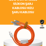 Çoklu Cihaz Dostu 120 W Hızlı Şarj Kablosu – Tek Kablo ile Her Cihaz Elinizin Altında - Vipsepet