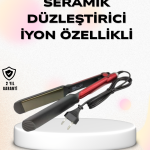 Profesyonel Titanyum Saç Düzleştirici – Ayarlanabilir Isı ve Hızlı Isınma Özellikli - Vipsepet