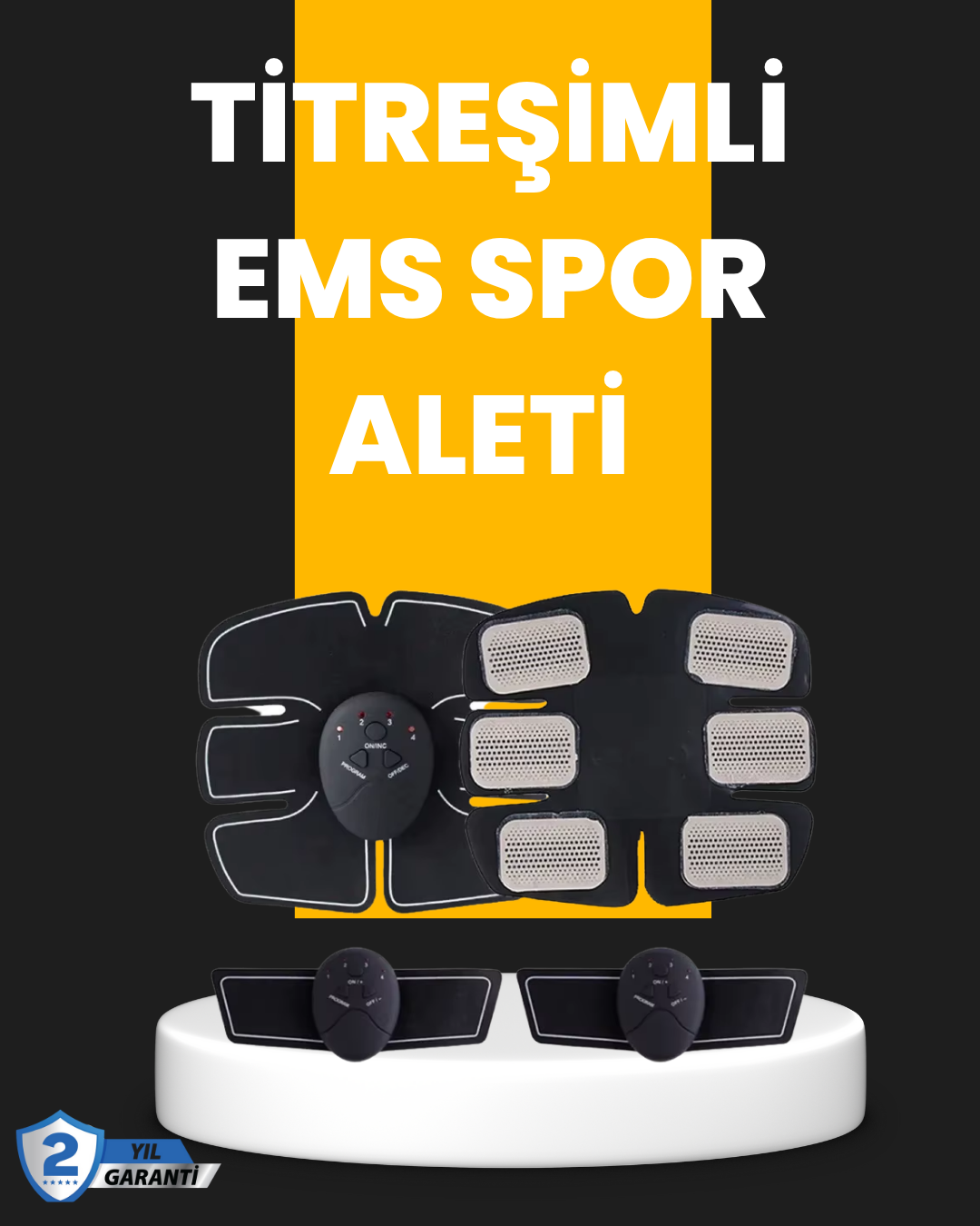 6-49 Titreşimli EMS Spor ve Fitness Cihazı Karın Kası Kol Bacak 2025 Model - Vipsepet - Görsel 1