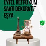 Ahşap Kum Saati – Vintage Tasarımlı Masa Dekoru - Vipsepet