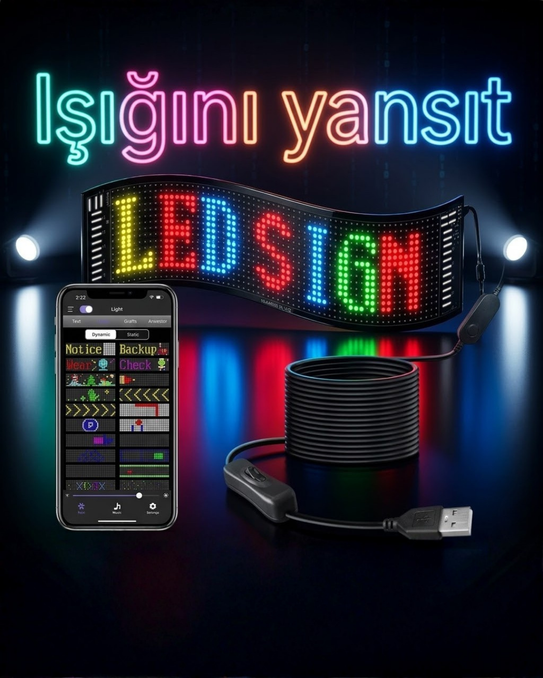 6-57 LED MATRİX 60CM - Vipsepet - Görsel 1