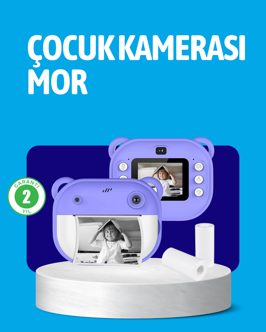 6-58 Anında Baskı Özellikli Çocuk Kamerası - Vipsepet - Görsel 1