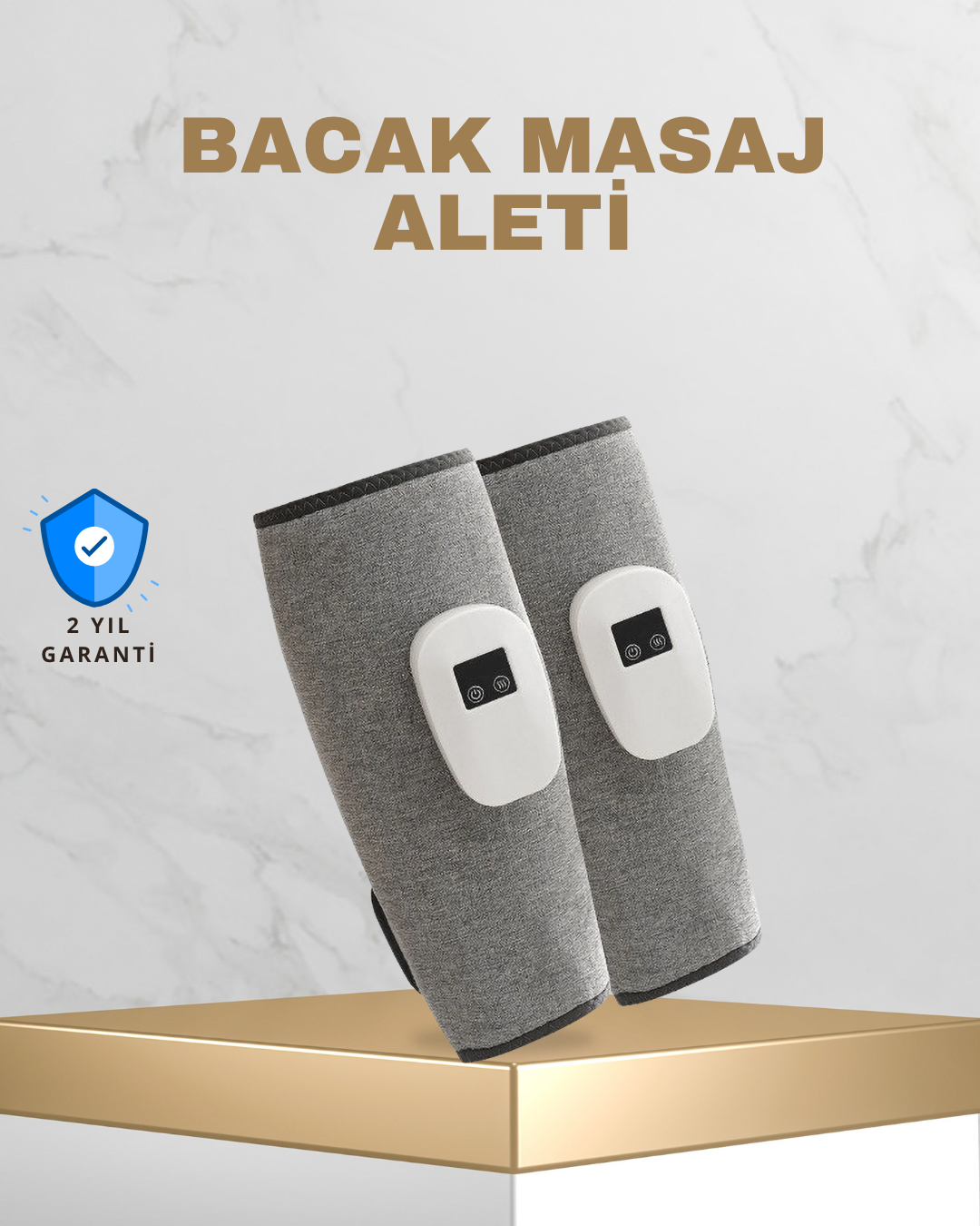 6-68 Taşınabilir Şarjlı Baldır Masaj Aleti – 3 Kademeli Isı ve Basınç Ayarı, Titreşim Fonksiyonlu - Vipsepet - Görsel 1