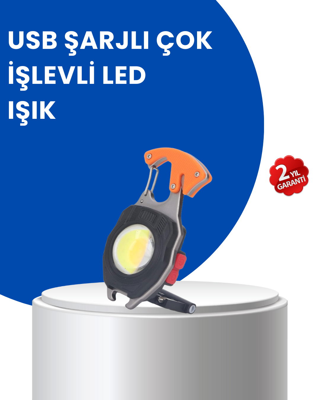 6-70 Çok Modlu LED Işıklı Pratik Anahtarlık - Vipsepet - Görsel 1