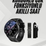 Amoled Ekran Metal Deri Silikon Kordonlu Uyku ve Sağlık Takibi - Vipsepet