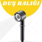 Duş Başlığı Yüksek Basınçlı Masaj Taraklı 3 Kademeli - Vipsepet