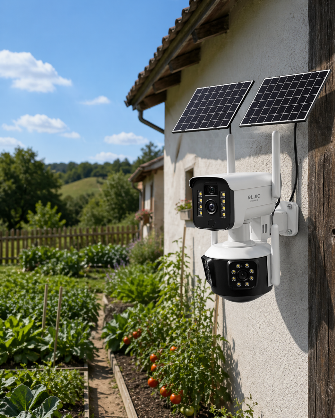 6-74 Güneş Enerjili Arıcı Kamerası 4G SIM Kartlı 9MP Üç Lens Yayla Güvenlik Kamerası 2 Yıl Garantili - Vipsepet - Görsel 1