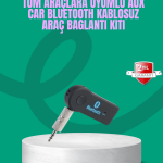 Taşınabilir Bluetooth AUX Araç Müzik ve Konuşma Kiti - Vipsepet