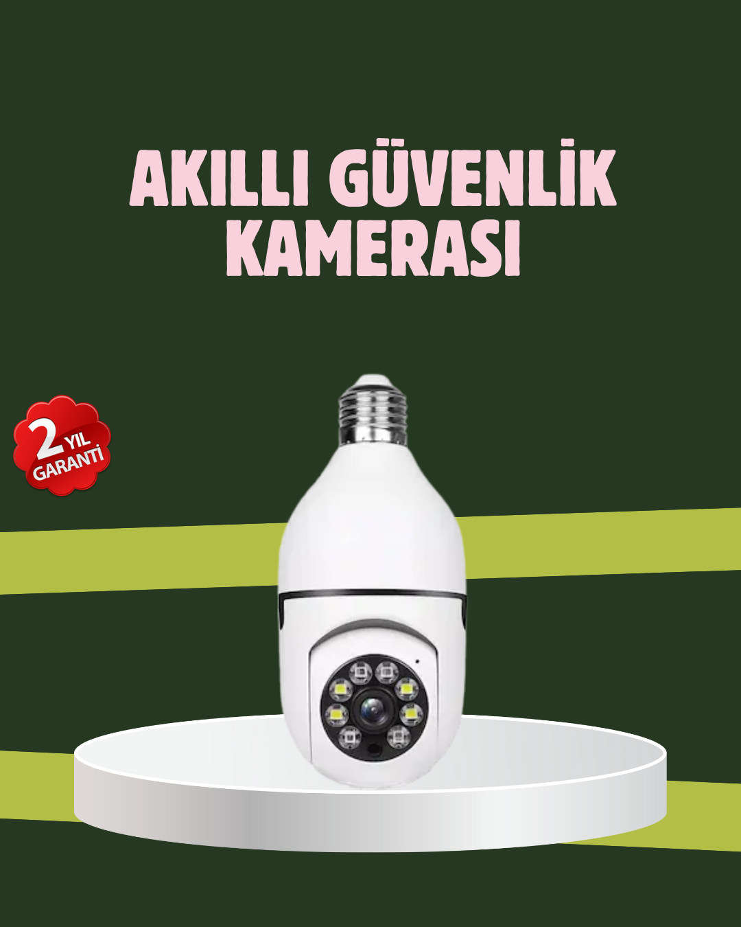 6-76 Yüksek Çözünürlüklü Kablosuz Akıllı Güvenlik Kamerası - Vipsepet - Görsel 1