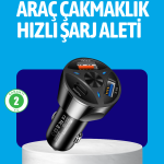 55W Güçlü Araç Şarj Cihazı Power Delivery Destekli - Vipsepet
