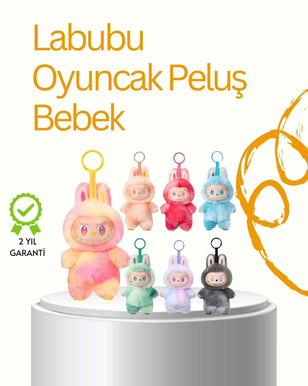 6-8 Kutu Paketli Labubu Oyuncak – Renk Karışık Gönderim - Vipsepet - Görsel 1
