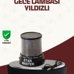 Galaxy Efektli LED Projektör Taşınabilir Yıldız Gece Lambası - Vipsepet