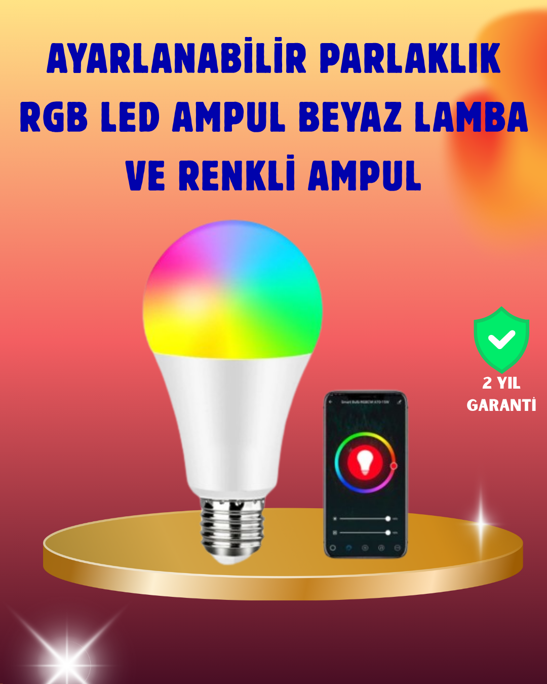 6-9 Enerji Verimli Akıllı LED Ampul, Uzaktan Kontrol Özellikli - Vipsepet - Görsel 1