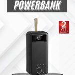 Hızlı Şarj 4 Çıkışlı Powerbank 60.000 Mah Taşınabilir Dijital Göstergeli - vipsepet
