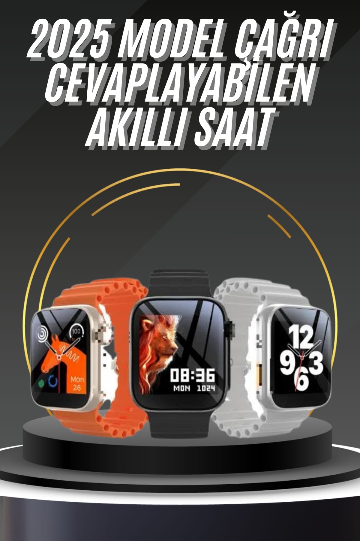 6-91 Yeni Nesil Bluetooth Bağlantılı Akıllı Saat Sosyal Medya Girişli Uyku Takibi - Vipsepet - Görsel 1