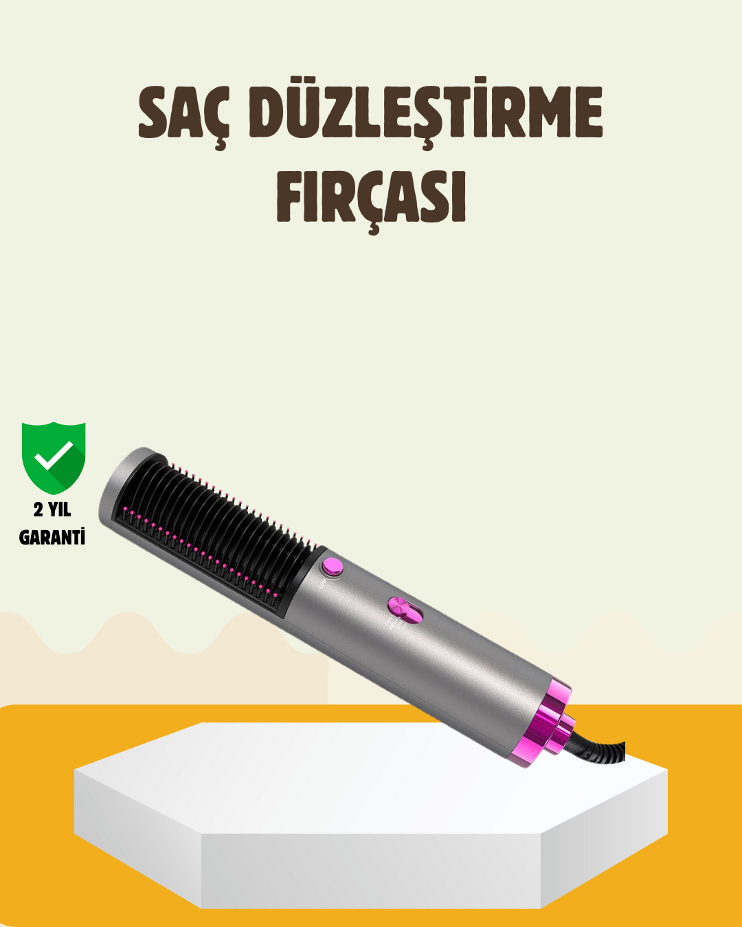 6-93 Ergonomik Tasarımlı Hafif ve Taşınabilir Sıcak Hava Fırçası - Vipsepet - Görsel 1