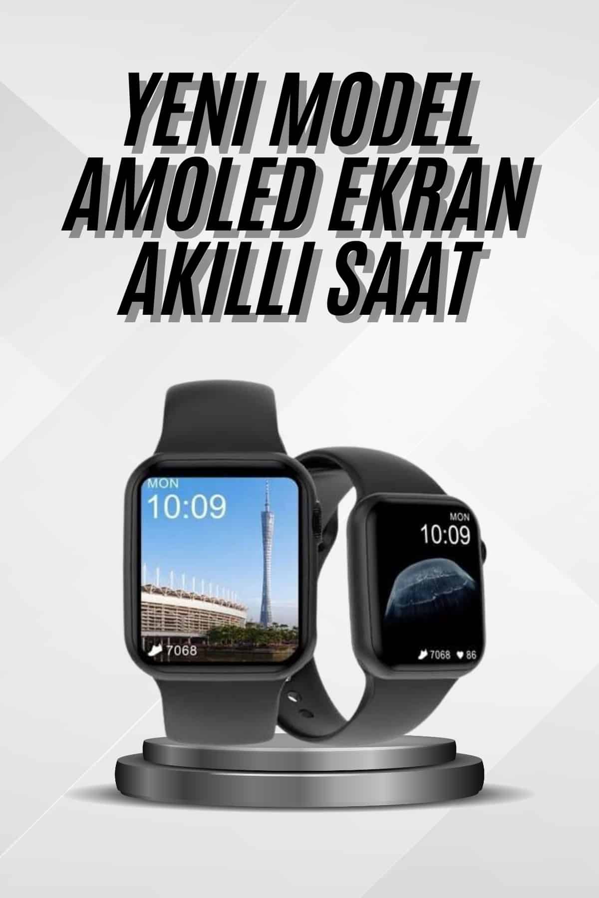 6-95 Akıllı Saat Çok Fonksiyonlu Uyku Takibi Adımsayar Nabız Ölçer Arama Cevaplayan - Vipsepet - Görsel 1