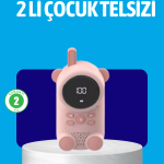 USB Şarjlı Çocuk Telsizi – Renkli Ekran, VOX Modu, Kompakt Tasarım - Vipsepet