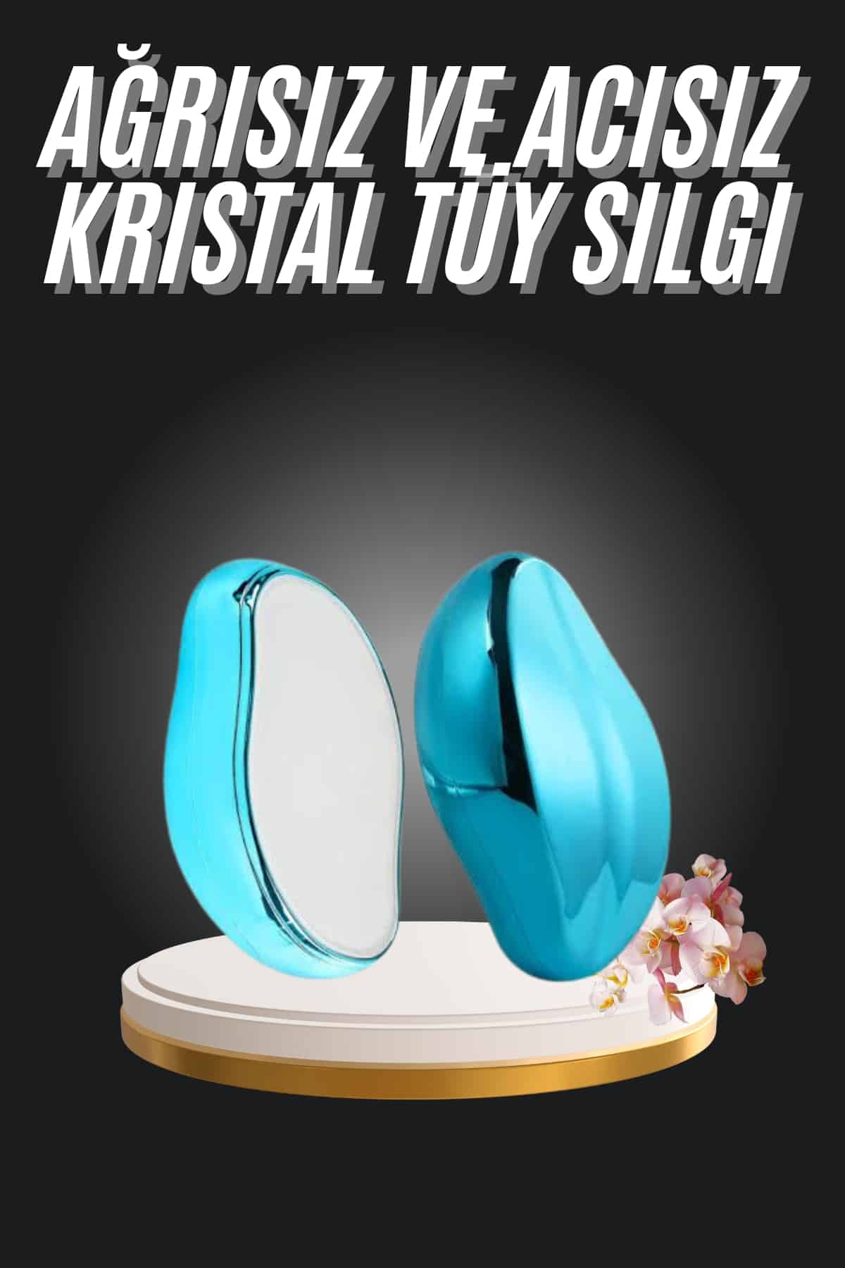 6-96 Kristal Epilasyon Aleti Tüy Dökücü Tüy Silgisi Crystal Eraser - Vipsepet - Görsel 1