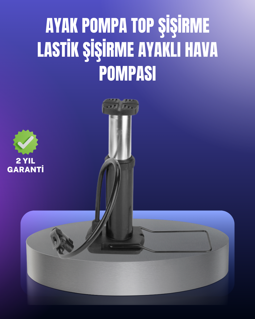 6-97 Ayak Pompası Otomobil Motosiklet Bisiklet Lastik Şişirme - Vipsepet - Görsel 1