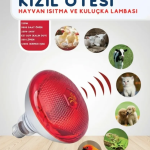 150W Kızılötesi (infrared) Isıtıcılı Hayvan Isıtma ve Kuluçka Lambası (Kırmızı Işık) E27 (Kalın Duy) ( Vipsepet )