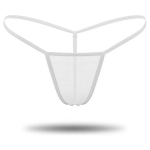 Beyaz Transparan Tül String Tanga TM0368