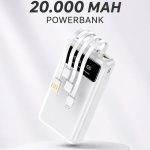 Powerbank Şarj Cihazı 4 Çıkışlı 20.000 MAH Powerbank Kompakt Yüksek Kapasiteli Hızlı Şarj - vipsepet
