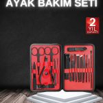 17 Parça Manikür Seti Taşınabilir Özel Çantalı El ve Ayak Bakımı Tırnak Batığı Temizleme - Vipsepet