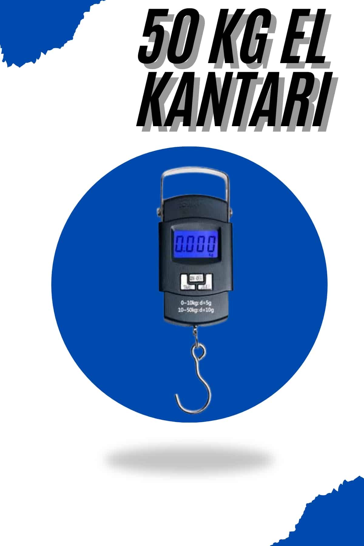 7-78 El Kantarı Dijital El Terazisi 50 Kg Kapasiteli LCD Ekranlı - Vipsepet - Görsel 1