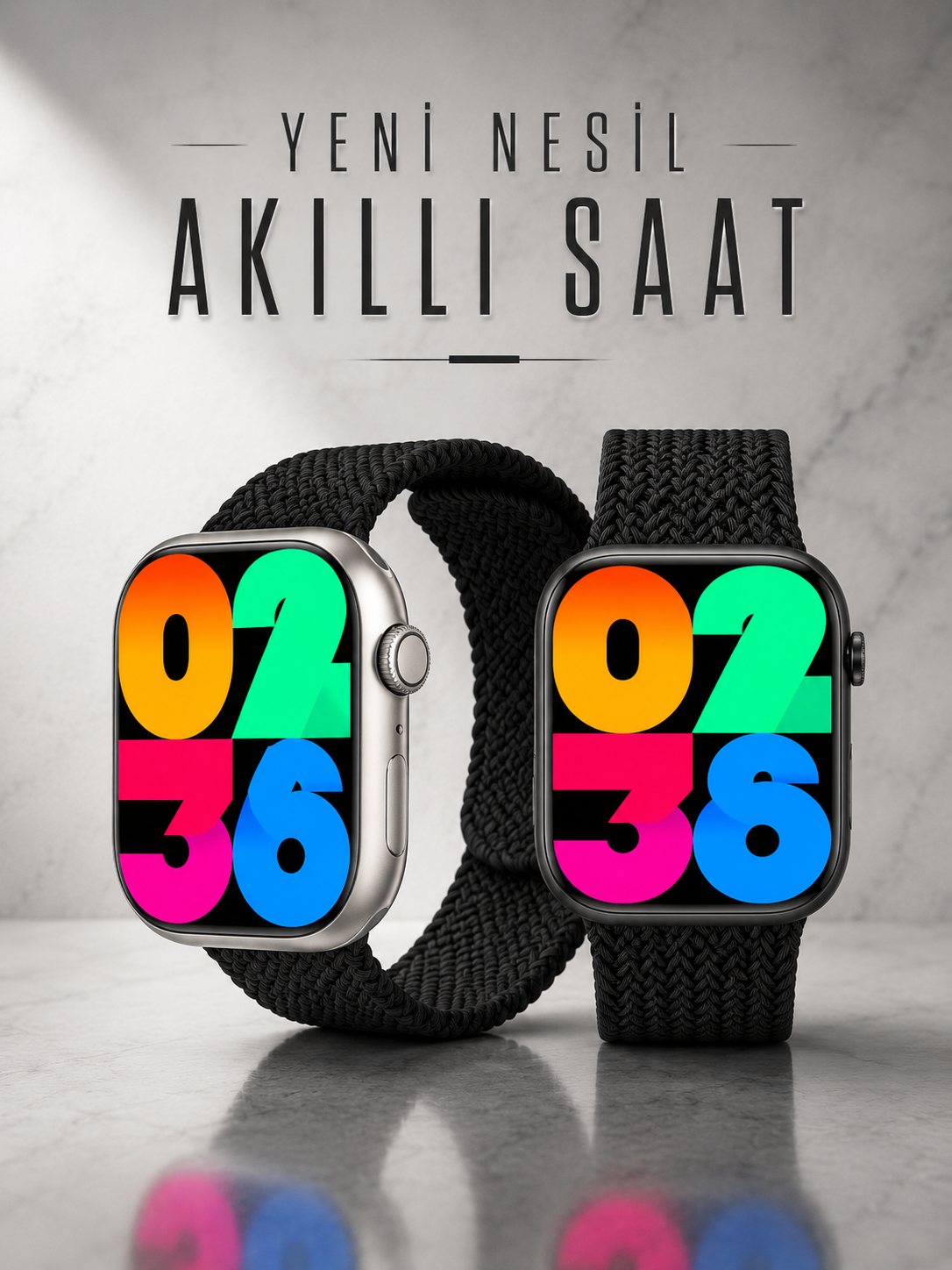 7545f02a-20b1-4127-8d12-e5e09df5c223 Yeni Nesil Akıllı Saat Arama Cevaplama GPS Takibi Adımsayar NFC Özelliği - Vipsepet - Görsel 1