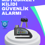 Su Geçirmez Alarm Disk Kilidi Motosiklet Scooter Bisiklet Güvenlik - Lisinya