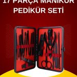 17 Parça El Ayak Bakım Seti Tırnak Temizleme Manikür Pedikür Cımbız Törpü Tırnak Makası - Vipsepet