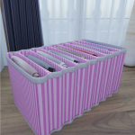 8 Bölmeli Dolap ve Çekmece Içi Düzenleyici Akordiyon Organizer L-00517 (3 Adet) ( Lisinya )