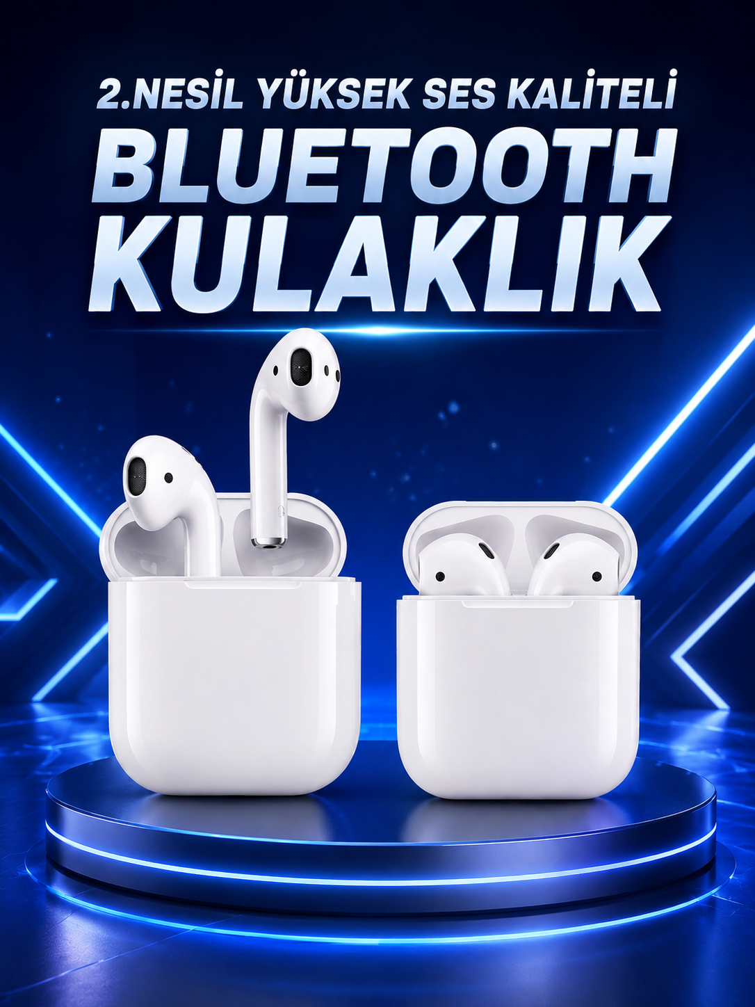 8842da74-dbdb-4e2e-9a00-e0f61be8a52d 2.Nesil Yeni Model TWS Bluetooth Kulaklık Dokunmatik Kontrol Yüksek Ses Kaliteli - vipsepet - Görsel 1