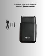 Taşınabilir Mini Elektrikli Tıraş Makinesi | Sessiz ve Güçlü Motor - vipsepet - Görsel 4