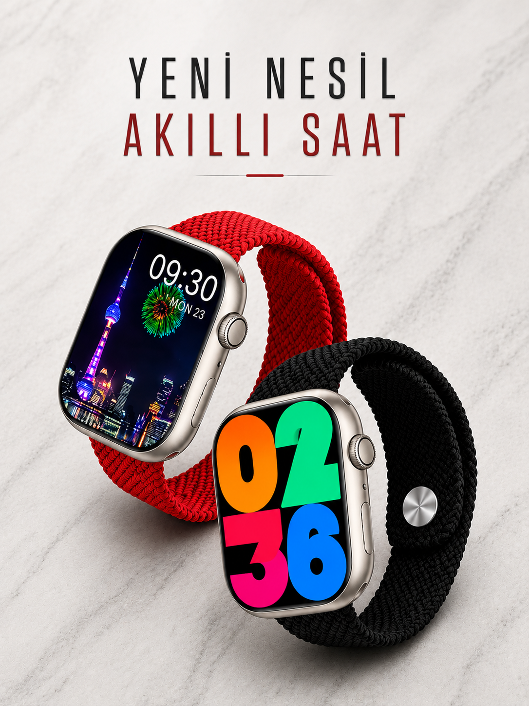 94ee9091-0322-4b51-b760-2013ab7ccdb5 Akıllı Saat Tema Değiştirme Uyku ve Sağlık Takibi Bluetooth Bağlantılı - Vipsepet - Görsel 1