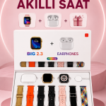 Akıllı Saat Bluetooth Kulaklık Hediyeli Bildirim Görme Sesli Görüşme Çoklu Kordon - vipsepet