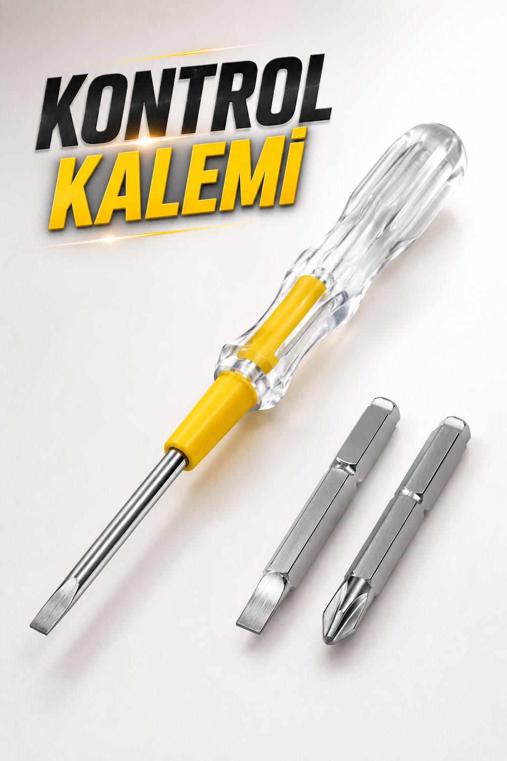 ab6da037-832b-4bdc-851f-b6b44fbe516e Test Cihazı Kontrol Kalemi Çift Başlıklı Şeffaf Elektrik Testi - Vipsepet - Görsel 1