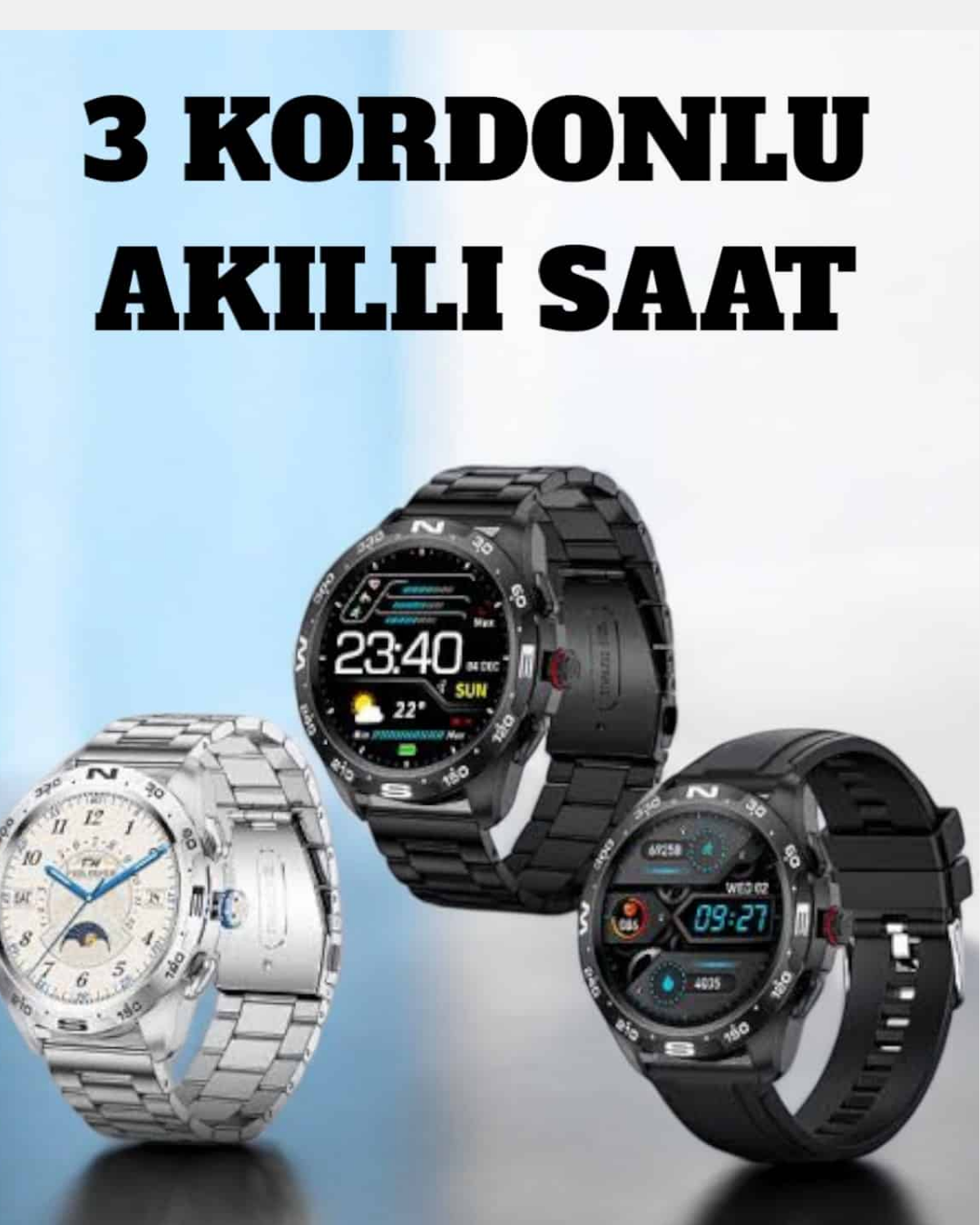 adsiz-tasarim-100 Akıllı Saat Arama Cevaplayan Titreşim Özelliğiyle Bildirim Görebilen - Vipsepet - Görsel 1