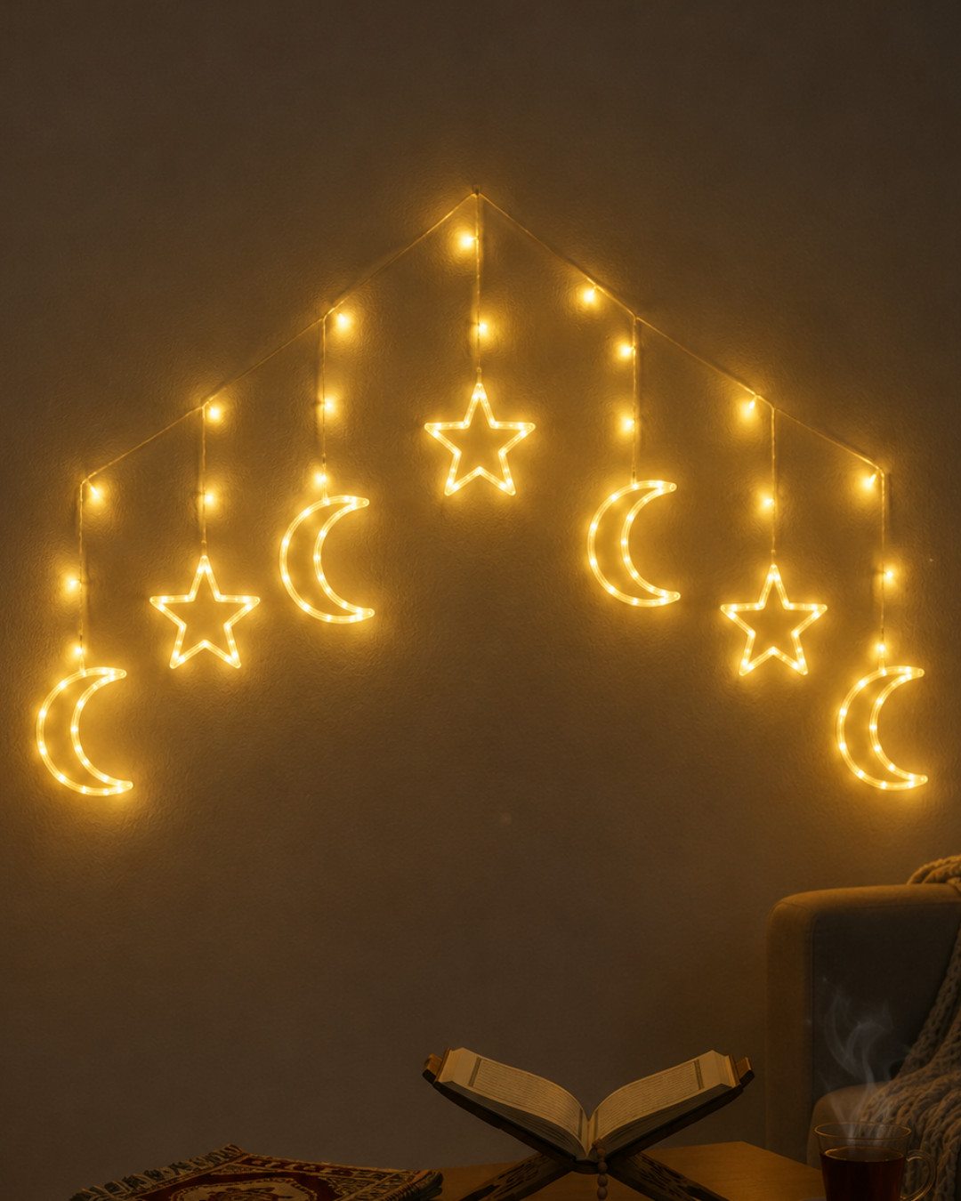 adsiz-tasarim-2026-05-18t170944.409 Dekoratif Ay Yıldız LED Ramazan Lambası Sıcak Beyaz Tasarım - Vipsepet - Görsel 1