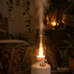 LED Işıklı Vintage Hava Nemlendirici Aromaterapi Difüzörü USB Şarjlı - Vipsepet