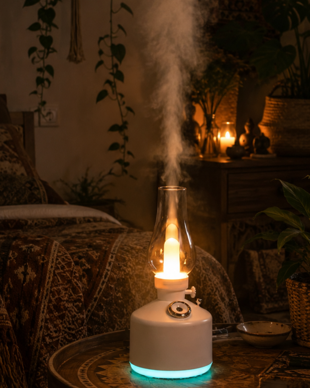 adsiz-tasarim-2026-05-18t180633.163 LED Işıklı Vintage Hava Nemlendirici Aromaterapi Difüzörü USB Şarjlı - Vipsepet - Görsel 1