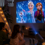 Karaoke Mikrofonlu Akıllı Projeksiyon Cihazı WiFi Bluetooth Destekli - Vipsepet