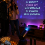 3ü 1 Arada Karaoke ve Projeksiyon Sistemi Çift Mikrofon Destekli - Vipsepet