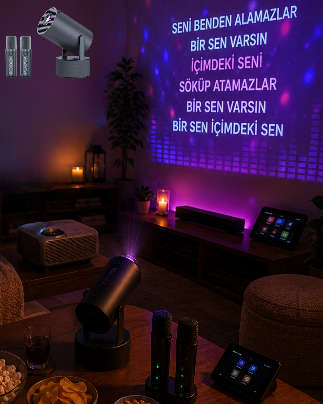 adsiz-tasarim-2026-05-20t121443.397 Bluetooth Hoparlörlü Akıllı Projektör Kablosuz Karaoke Mikrofonlu - Vipsepet - Görsel 1