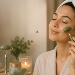 Doğal Jade Stone Yüz Masaj Seti Cilt Bakım ve Rahatlatıcı Bakım - Vipsepet