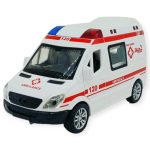 Ambulans Arabası Işıklı Sesli Sürtmeli Plastik 15cm (Vipsepet)