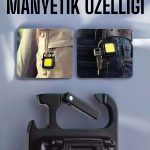 Anahtarlık Çok Amaçlı Mıknatıslı Taşınabilir Işık Led Şarjlı - Vipsepet