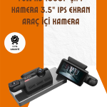 Araç İçi ve Ön Kameralı 3 İnç IPS Ekranlı Full HD Güvenlik Kamerası - Vipsepet